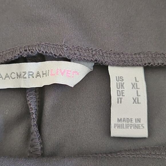 NWOT Isaac Mizrahi Live! Women Gray Slim Fit Legging Pants Size Large Regular - Picture 4 of 6